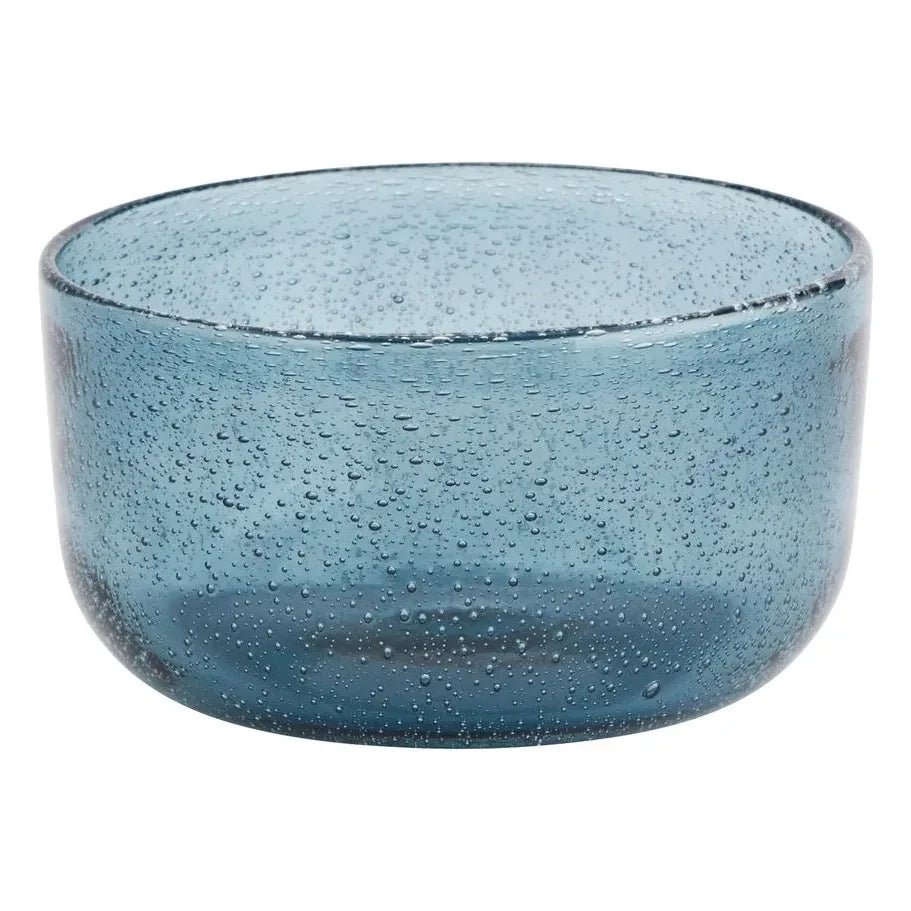 Madam Stoltz - Colorful Glass Bowl | Blue
