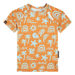 Beach & Bandits - Tropical Breeze UV Protective T-Shirt | Recycled Fibers | Orange