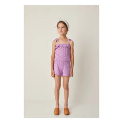 Tocoto Vintage - Knitted Ruffled Top | Lilac