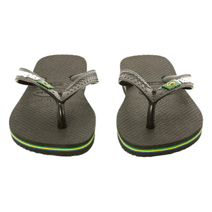 Havaianas - Logo Brazil Flip Flops | Black