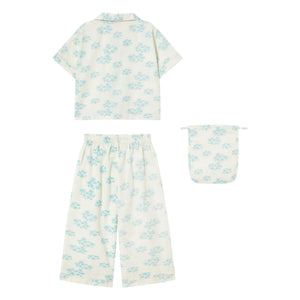 Tinycottons - Floral Pattern Shirt and Pants Set | White