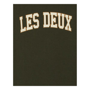Les Deux - Les Deux Organik Pamuk College Sweatshirt | Haki