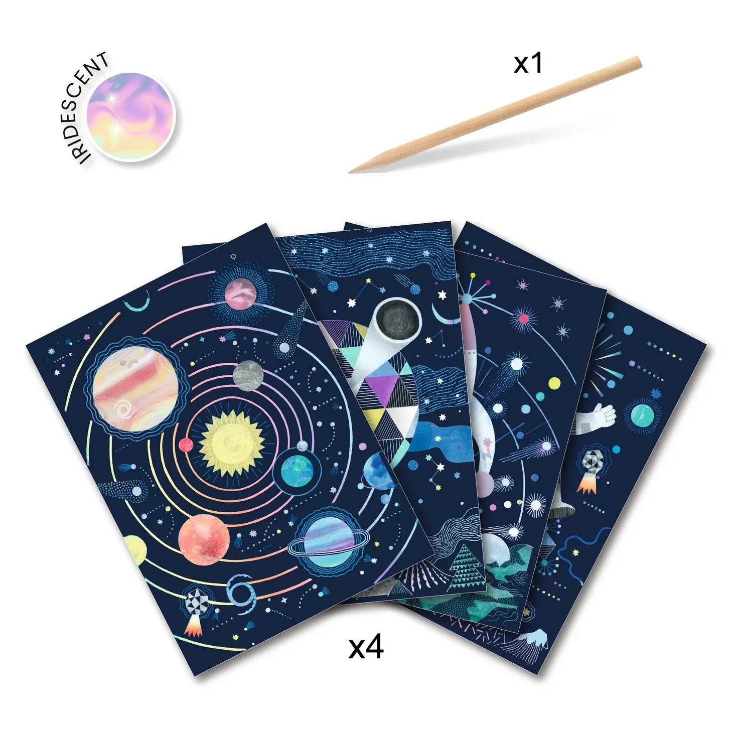 Djeco - Scratch Cards - Cosmic Mission