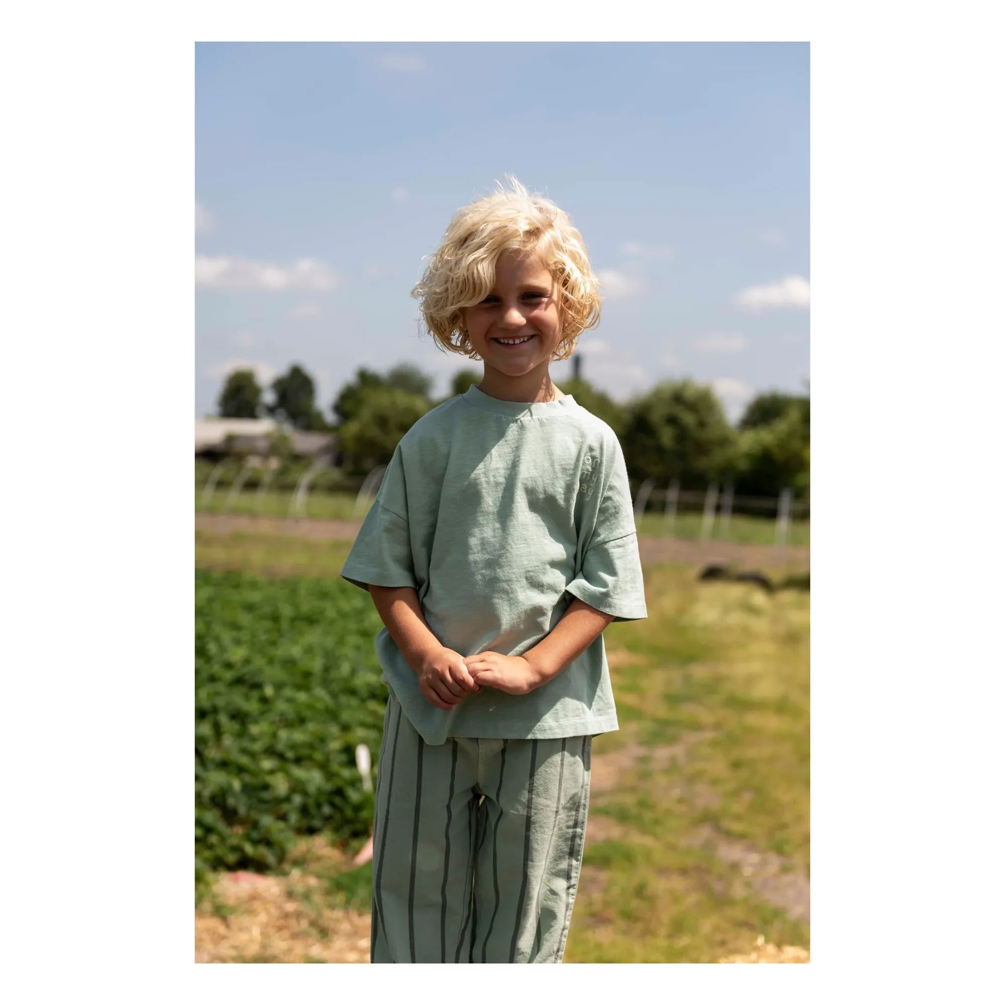Jenest - Oversized T-shirt Ben On My Way Organic Cotton | Badem Green