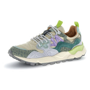 Flower Mountain - Yamano 3 Leopard Suede and Nylon Sneakers | Gray Blue