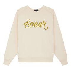 Soeur - Thibault Organik Pamuk Sweatshirt | Ekru