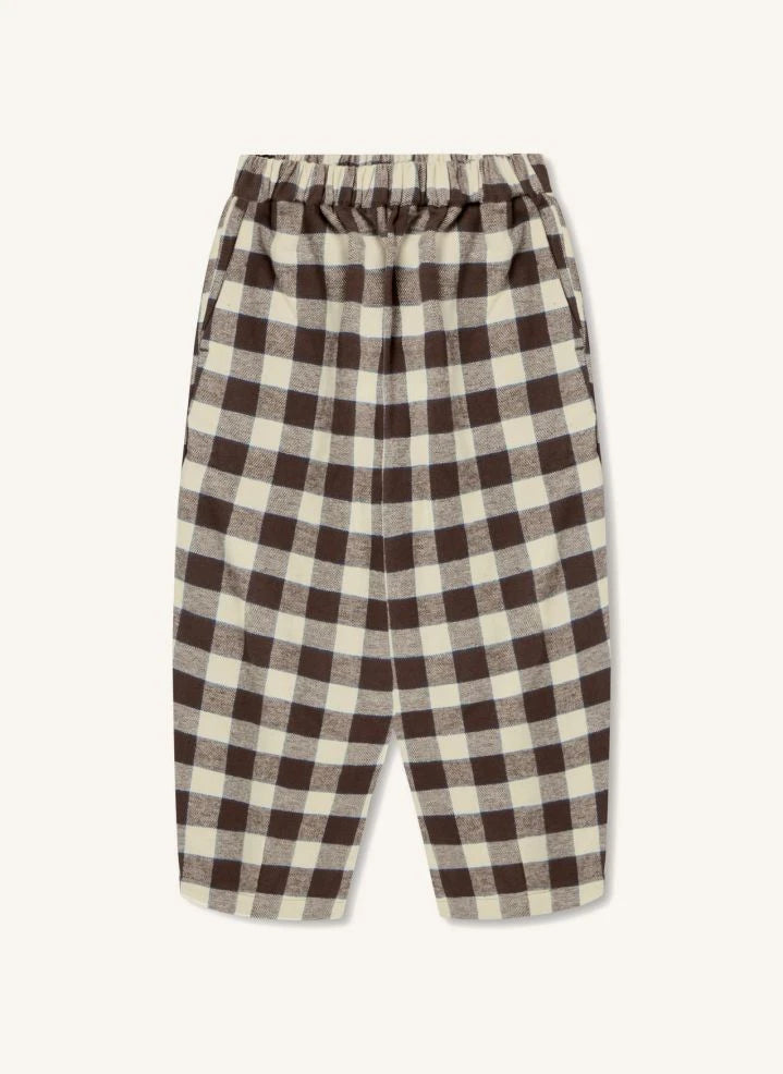 Fliink - Cody Checkered Pants | Brown