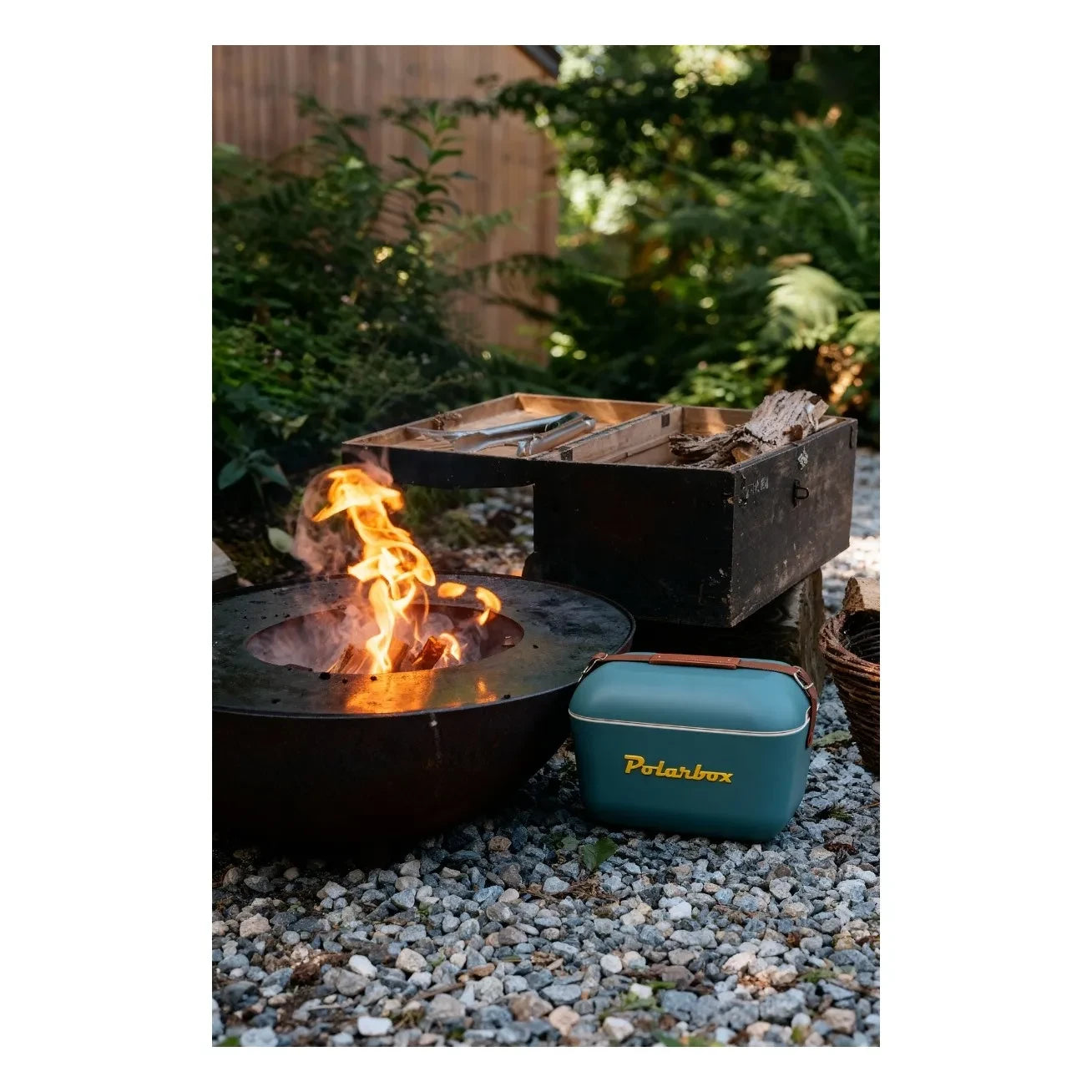 Polarbox - Cooler Box with Colored Handle | Azure Blue
