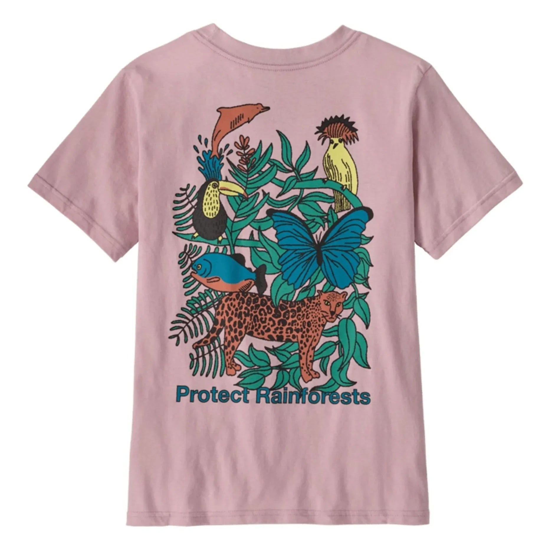 Patagonia - Graphic Rainforest T-Shirt | Organic Cotton | Mauve