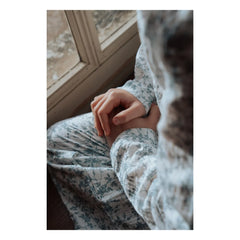 Risu Risu - Lao Organic Cotton Muslin Floral Pajamas | Blue