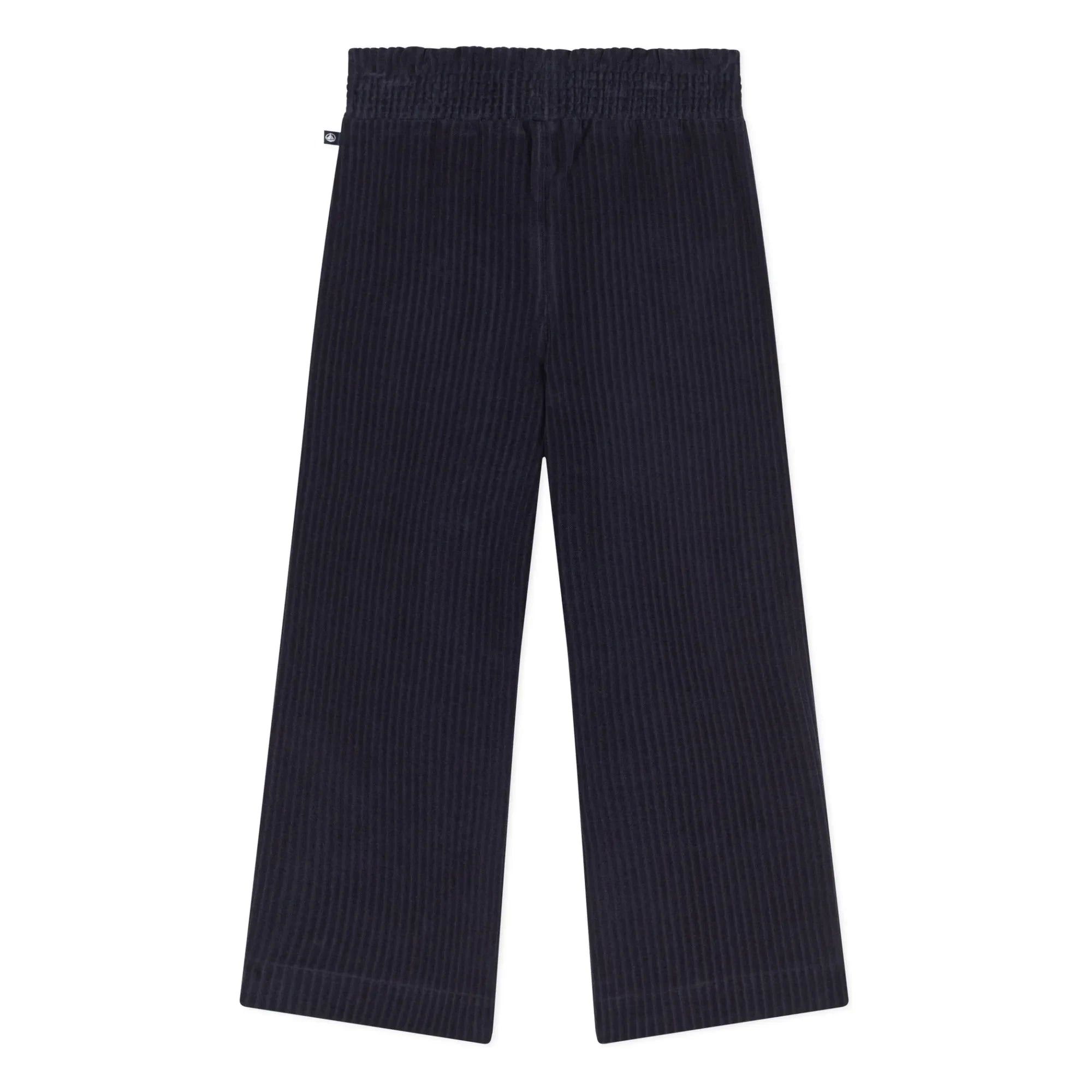 Petit Bateau - Velvet Wide-Leg Pants | Navy Blue