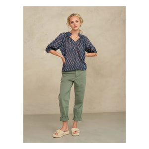 M.A.B.E. - Bee Cotton Blouse | Indigo