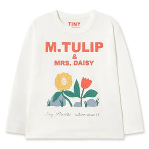 Tinycottons - M.Tulip Organic Cotton T-Shirt | White