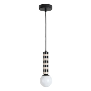 Present Time - Striped Pendant Lamp | Night Blue