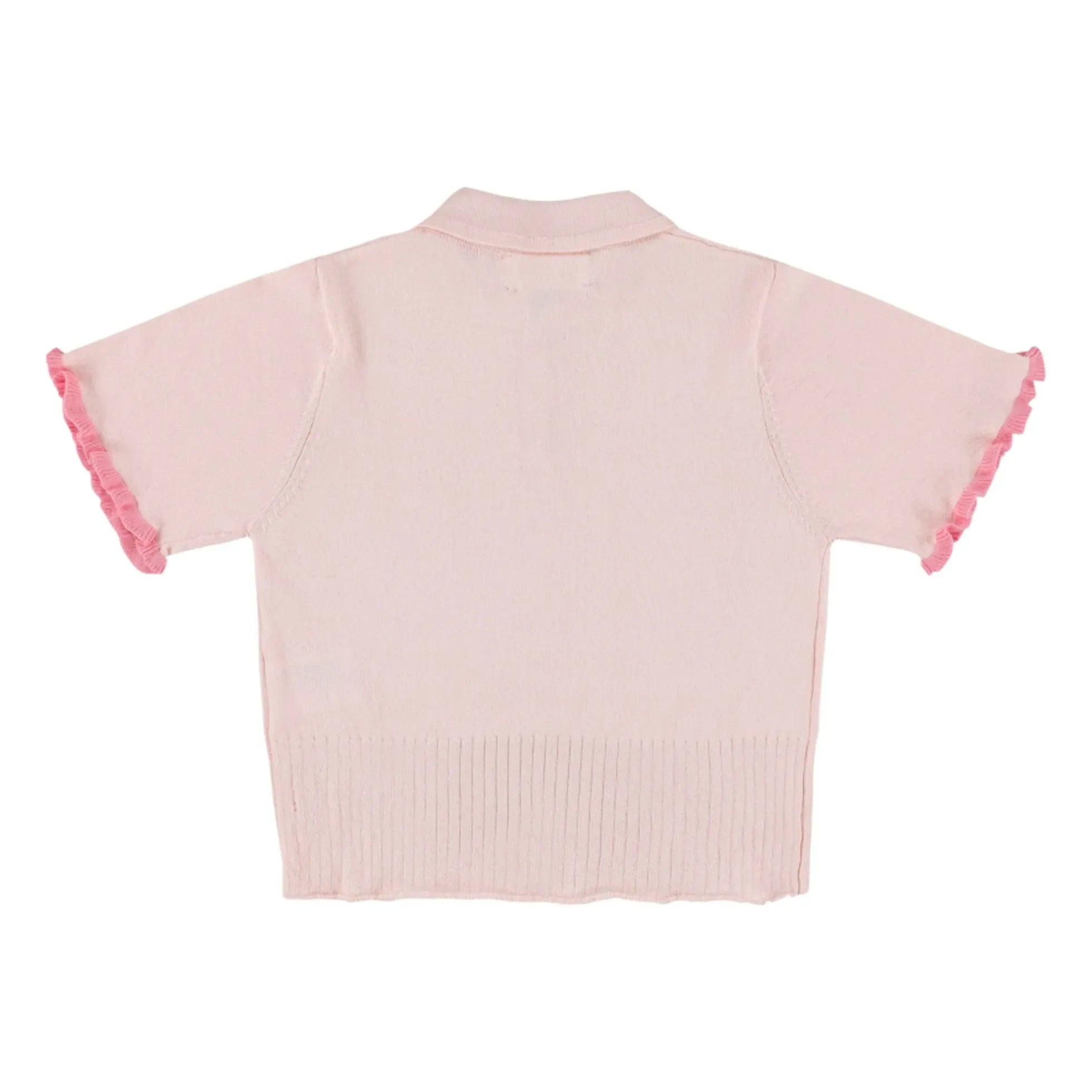 Morley - Xaby Fine Knit Polo | Dust Pink