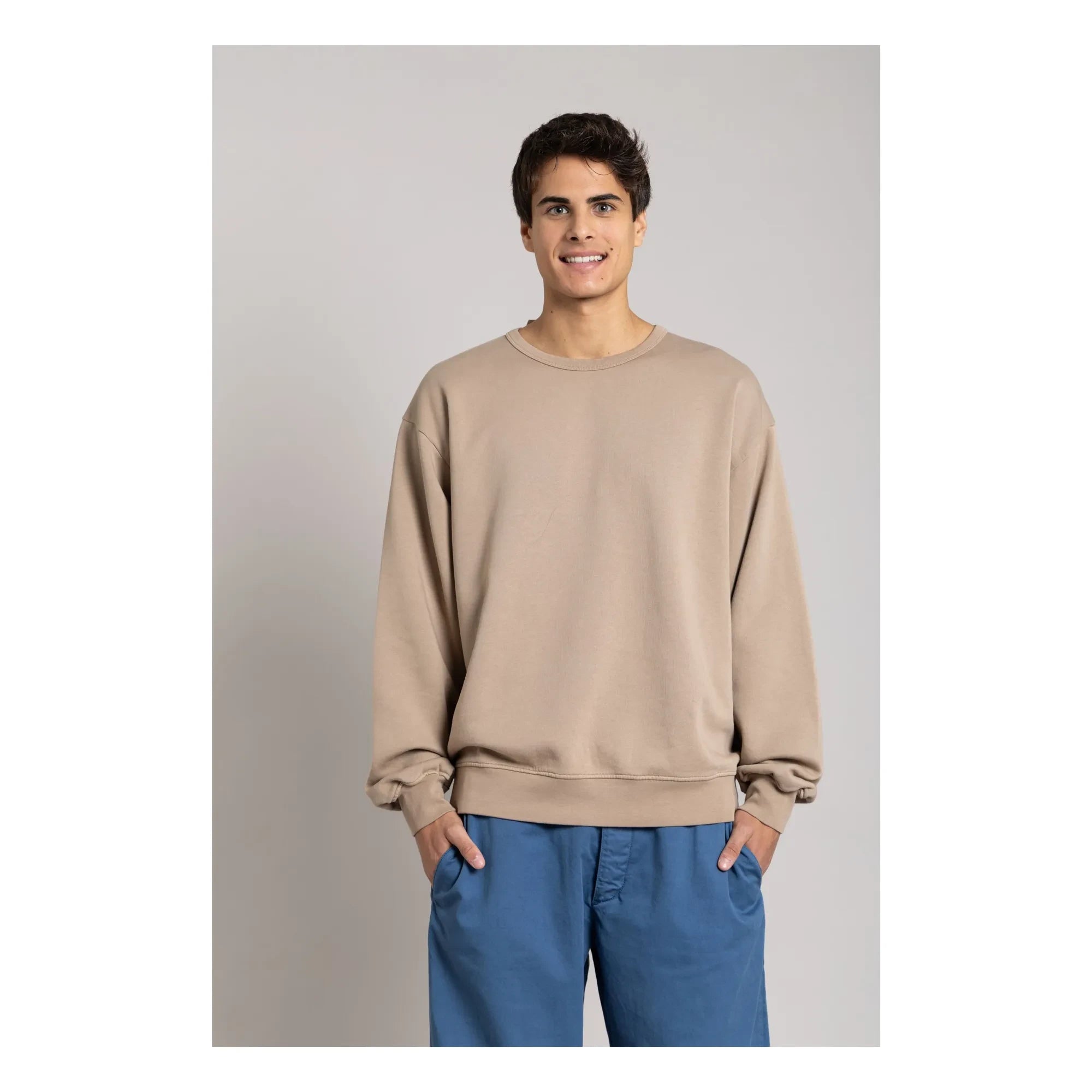 Smallable Man - Bond organic cotton sweatshirt | Taupe brown