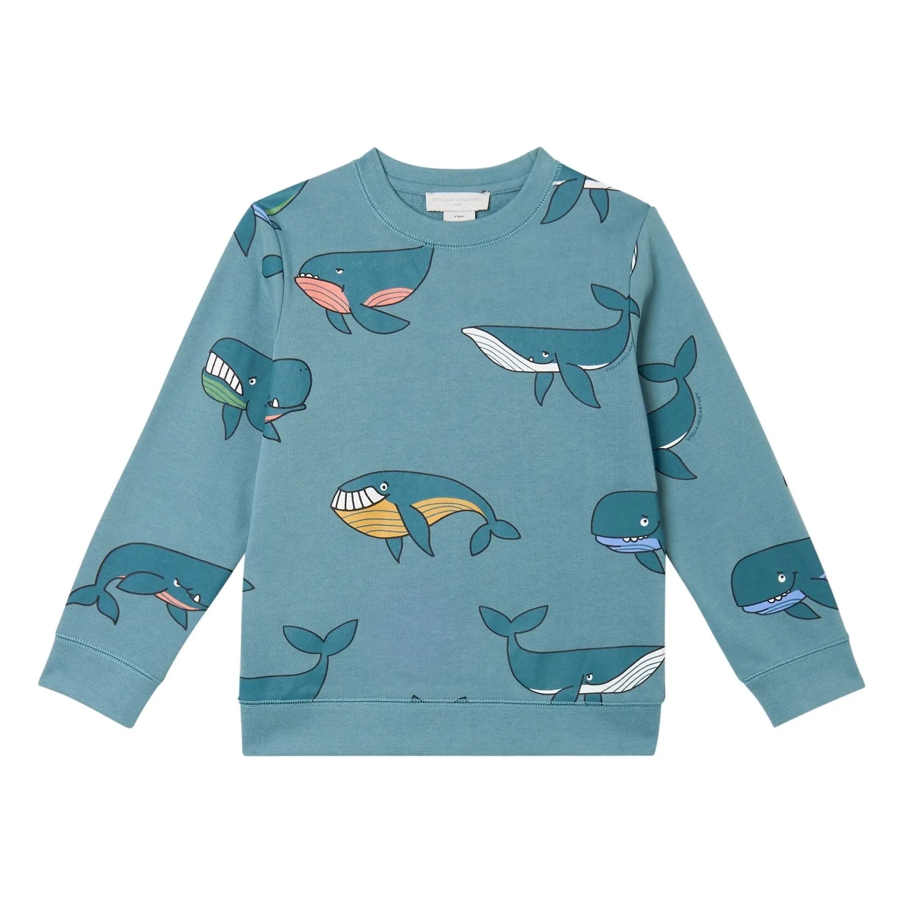 Stella McCartney Kids - Sweat Whales | Petrol Blue