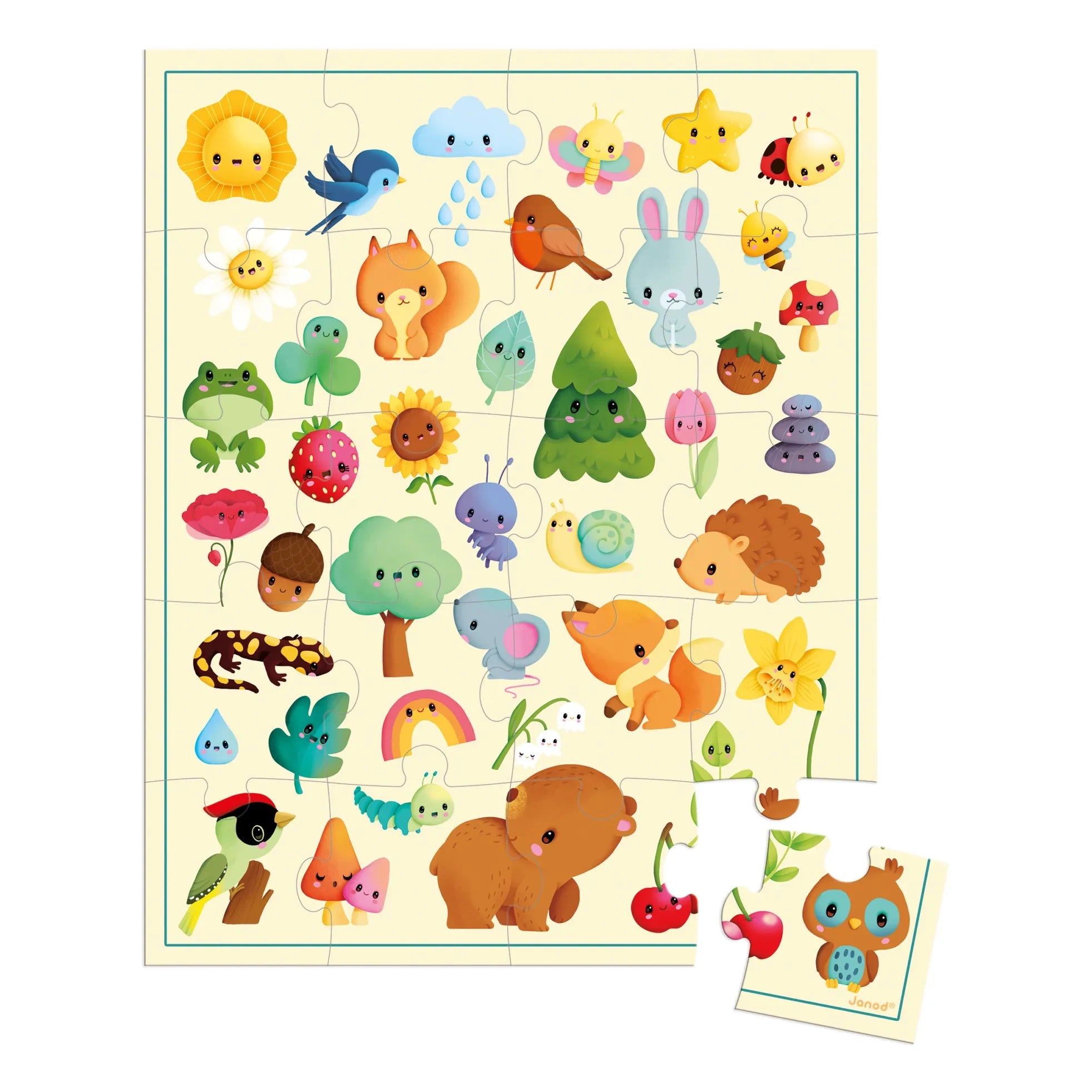 Janod - Nature Scene Puzzle - 20 Pieces