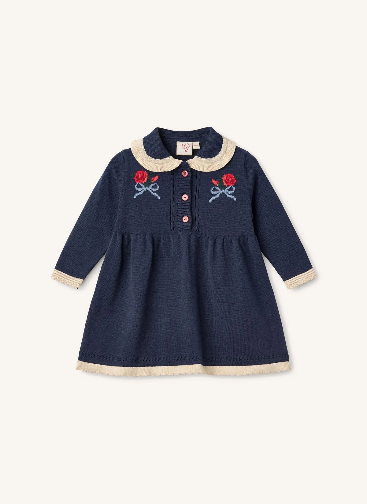 Flöss - Bianca Knit Dress | Navy