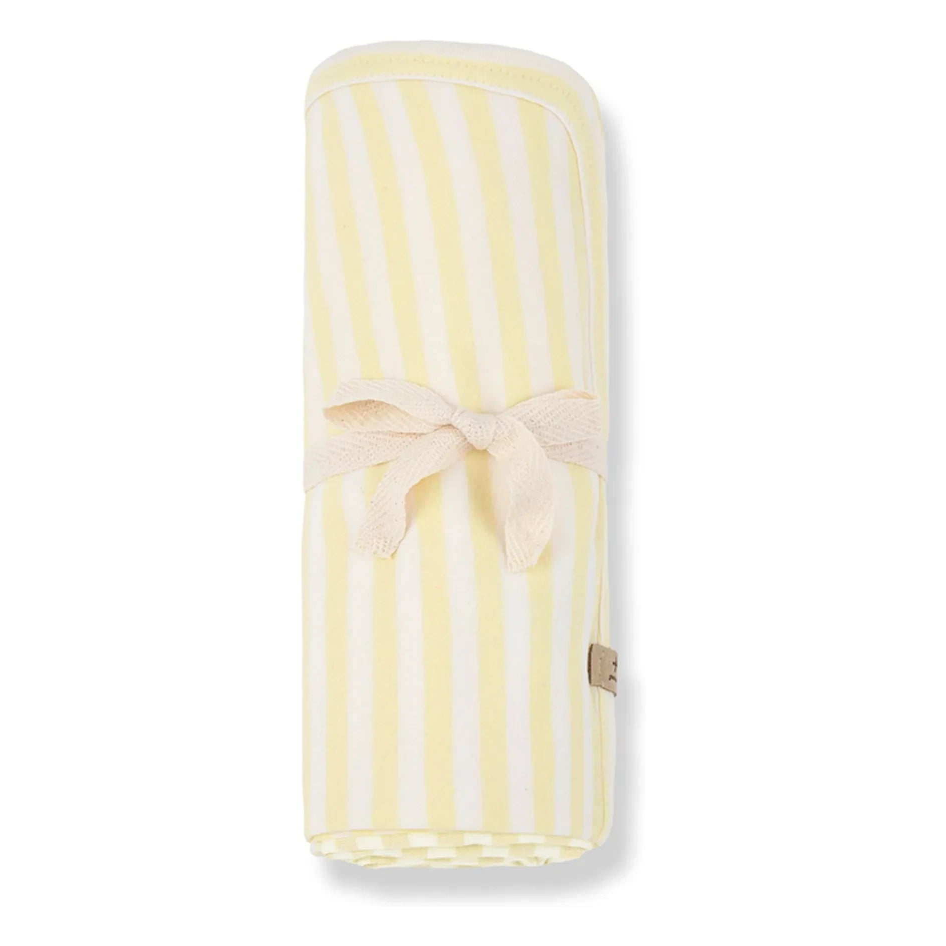 1+ in the family - Striped Betta blanket | Pale yellow