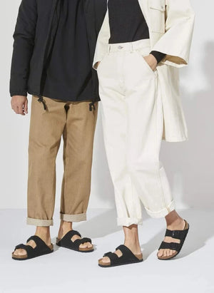 BIRKENSTOCK - Arizona SFB Suede Sandal | Black