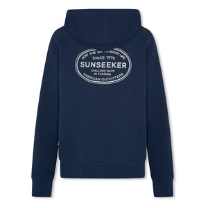 AO76 - Eldo Chill Recycled Cotton Zip-up Sweatshirt | Navy Blue