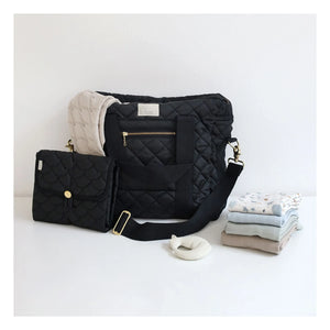 Cam Cam - Quilted Changing Bag | Black