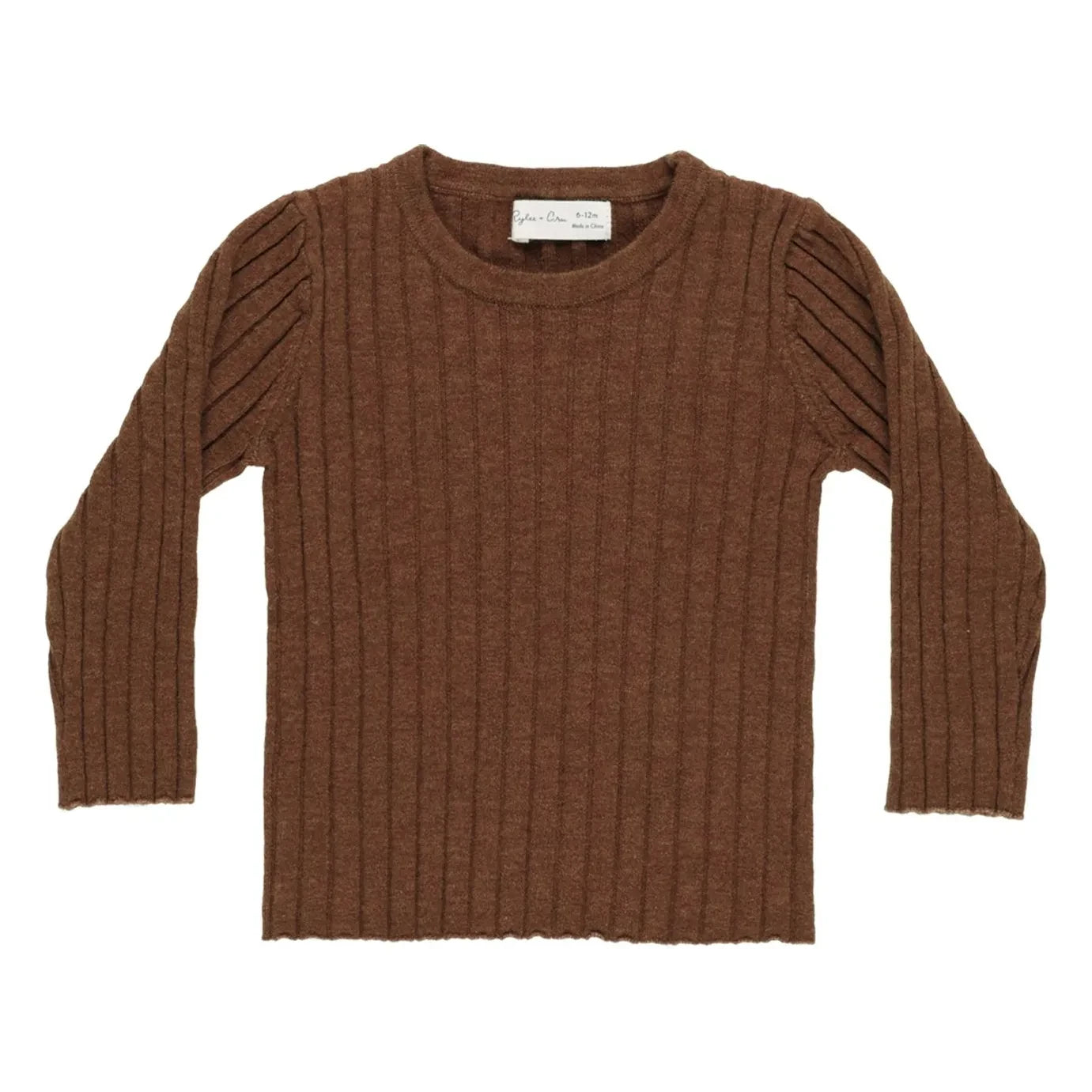 Rylee + Cru - Embossed T-shirt | Brown