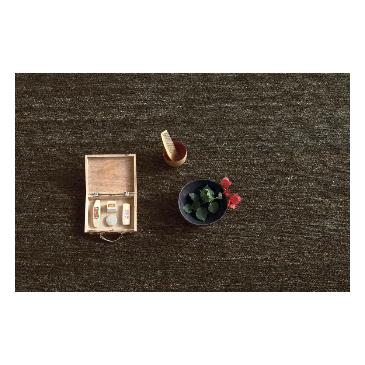 Nanimarquina - Earth Jute Rug, Ariadna Miquel | Black