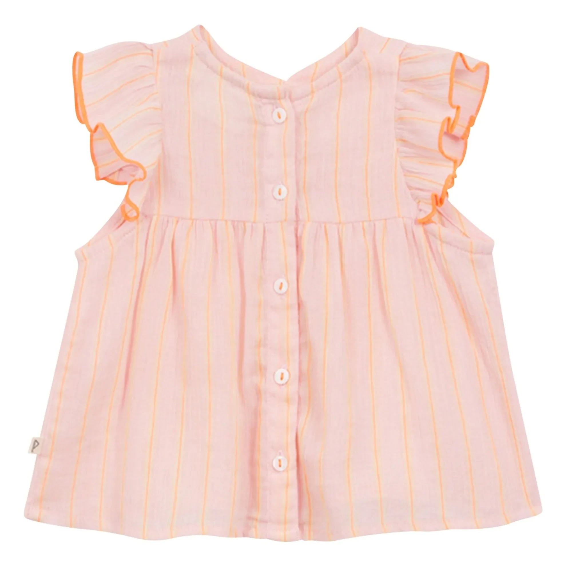 Arsène et Les Pipelettes - Striped Organic Cotton Blouse | Pink