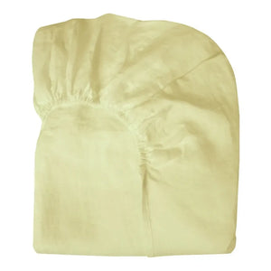 La Petite Collection - Cotton Muslin Baby Fitted Sheet | Vanilla