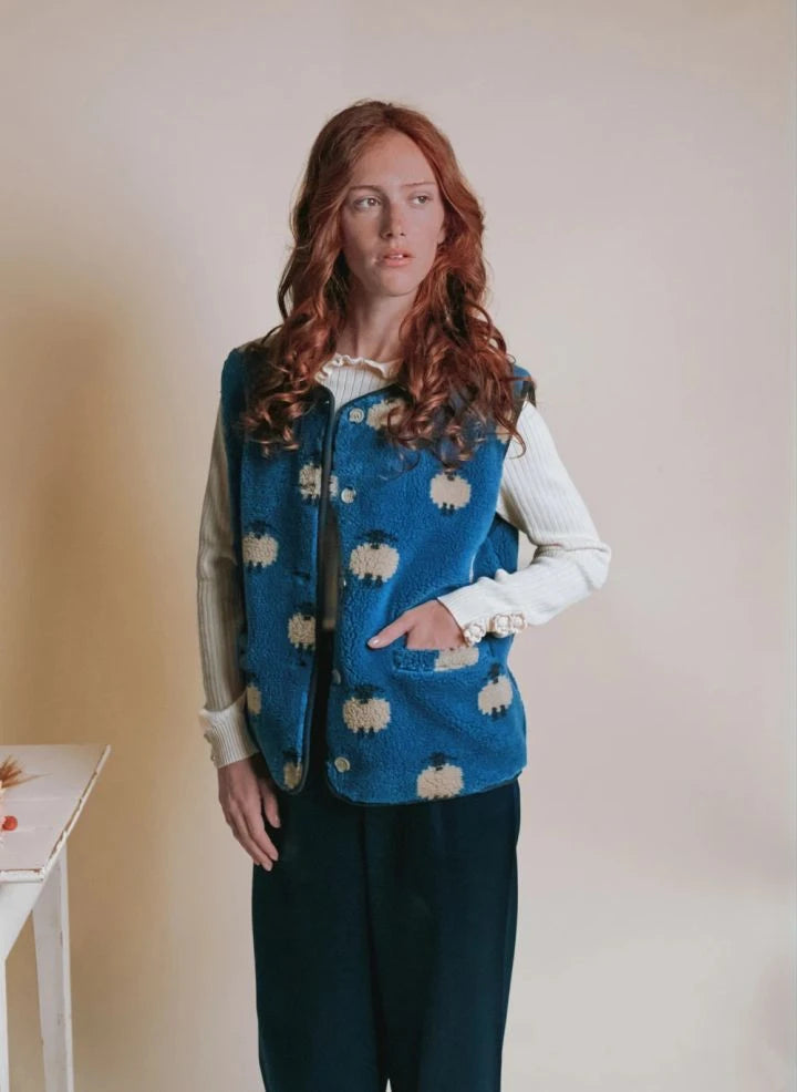 Emile et Ida - Etincelle Moutons Jacket | Blue