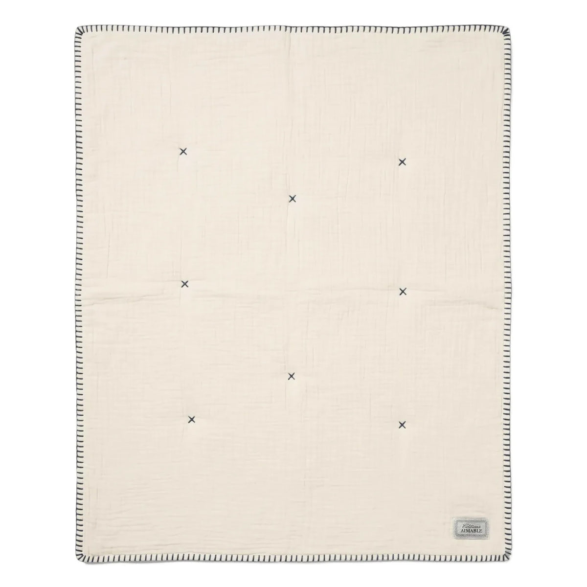 Editions Aimable - Pablo quilted coverlet | Ivori Gauze