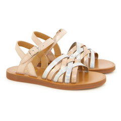 Pom d'Api - Plagette Lux Sandals | Pink Gold