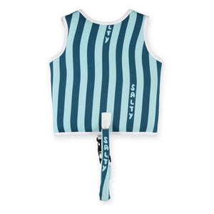 Beach & Bandits - Salty Stripes Swimsafe Vest Made from Recycled Fibers | Navy Blue