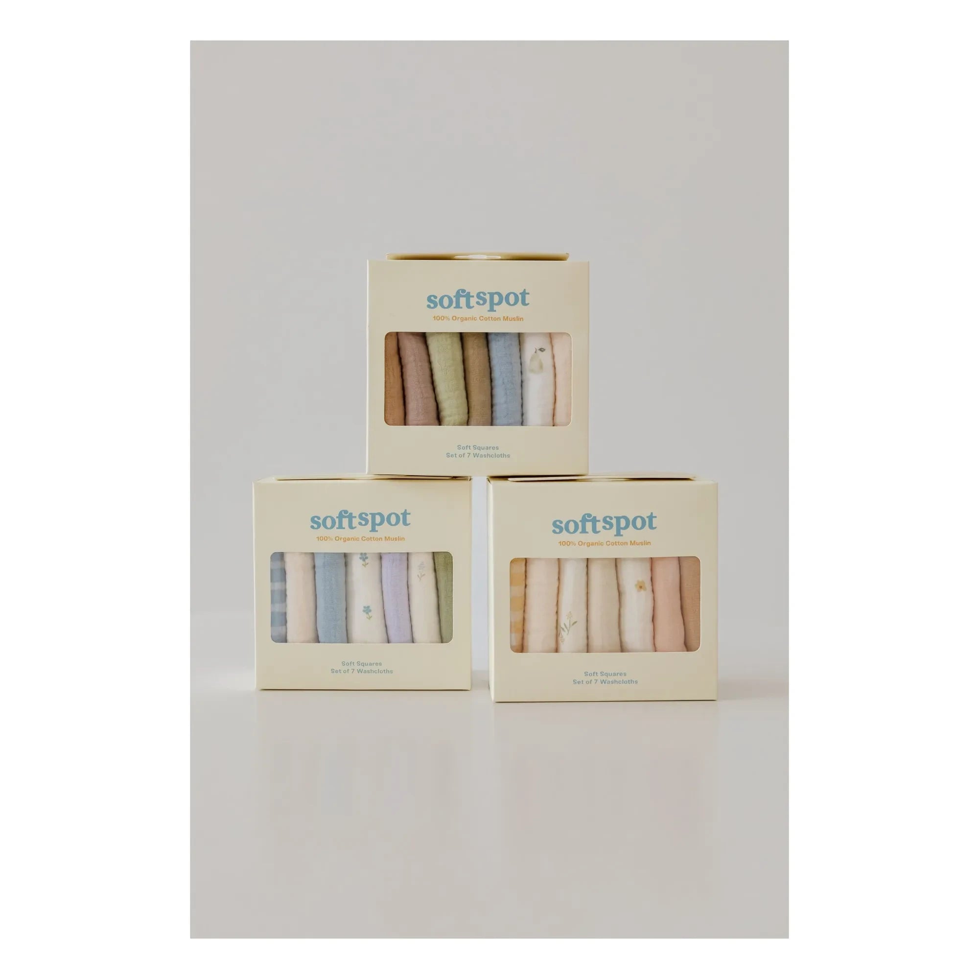 Soft Spot - Organic Cotton Picnic Towels - 7-piece Set | Yellow