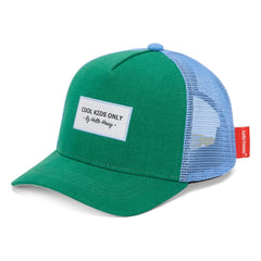 Hello Hossy - Curved Visor Cap Trucker Mini Flat Organic Cotton | Green
