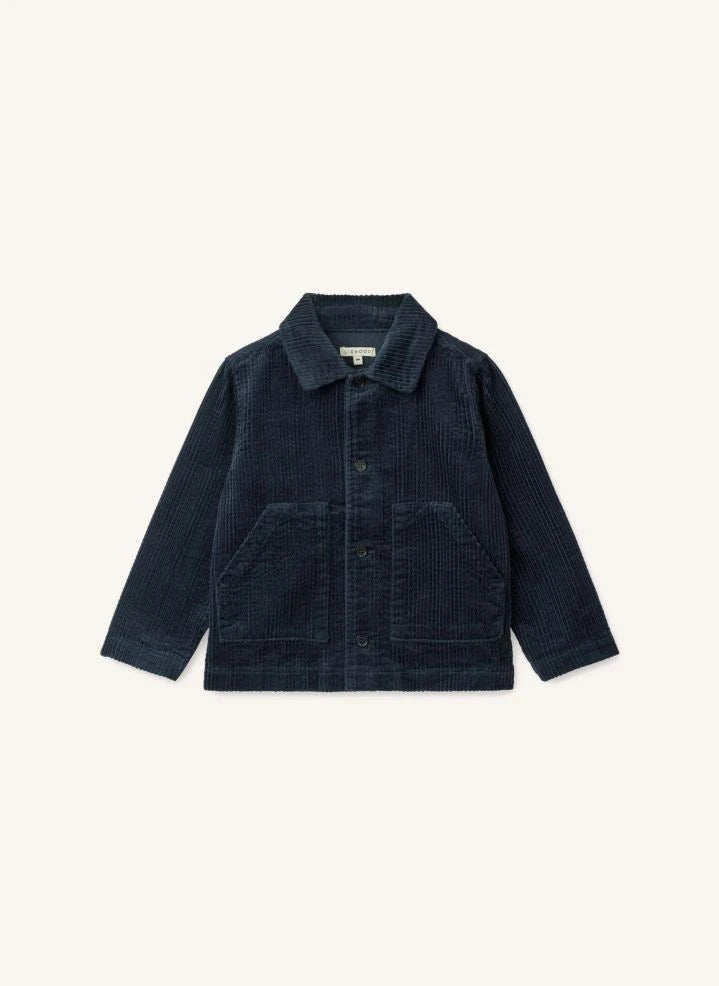 Liewood - Paulino Organic Cotton Velvet Overshirt | Navy