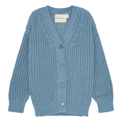 brunobruno nation - Organic cotton knit cardigan | Blue