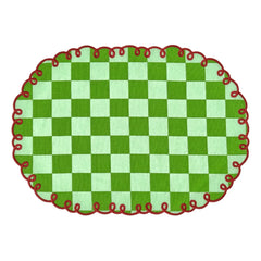 Bitossi - Dama Verde Checkered American Placemats - Set of 2 | Green