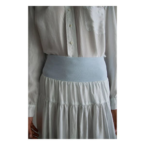 THEAVANT - Charlotte silk skirt | Light Blue