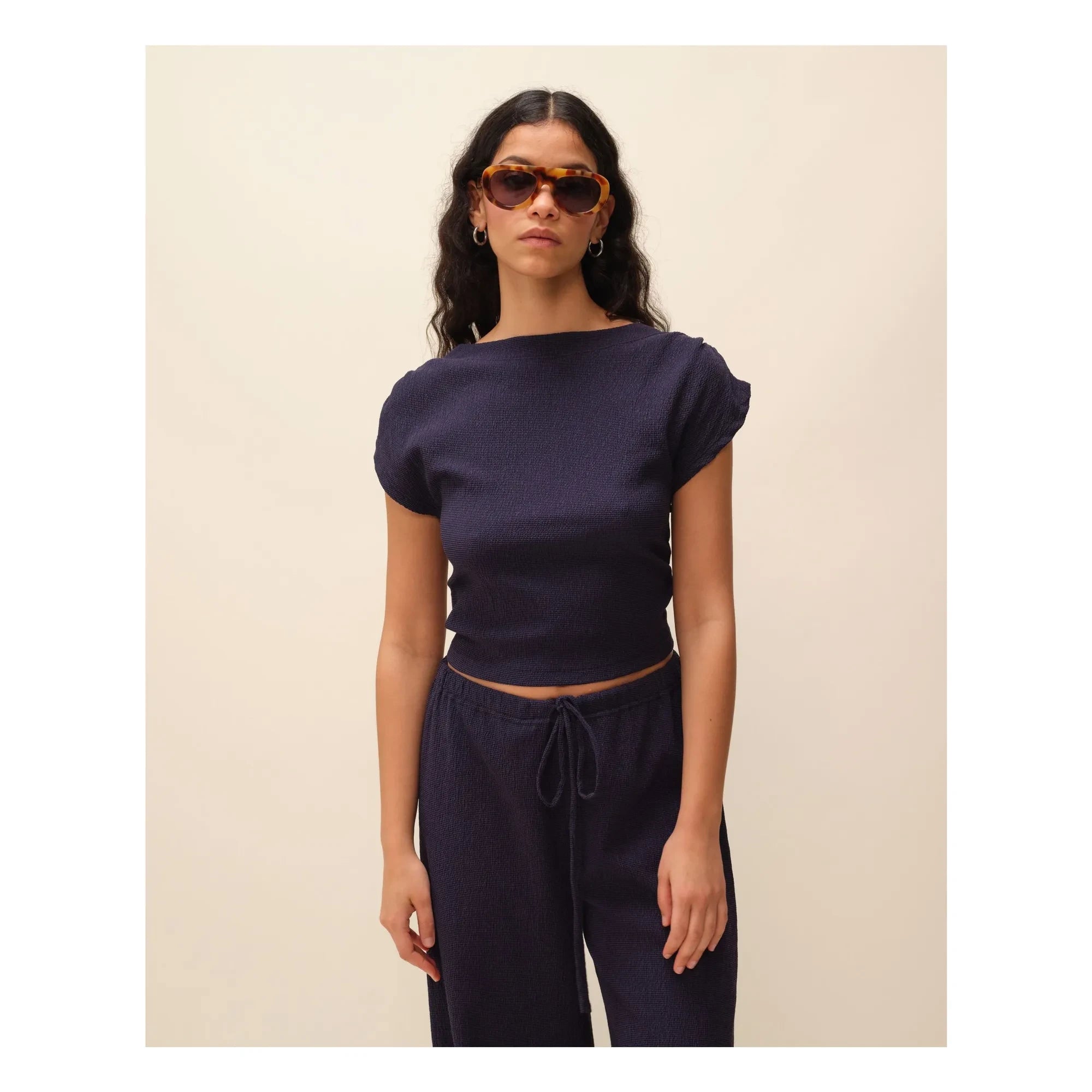 Nitah - Leila Top | Navy Blue