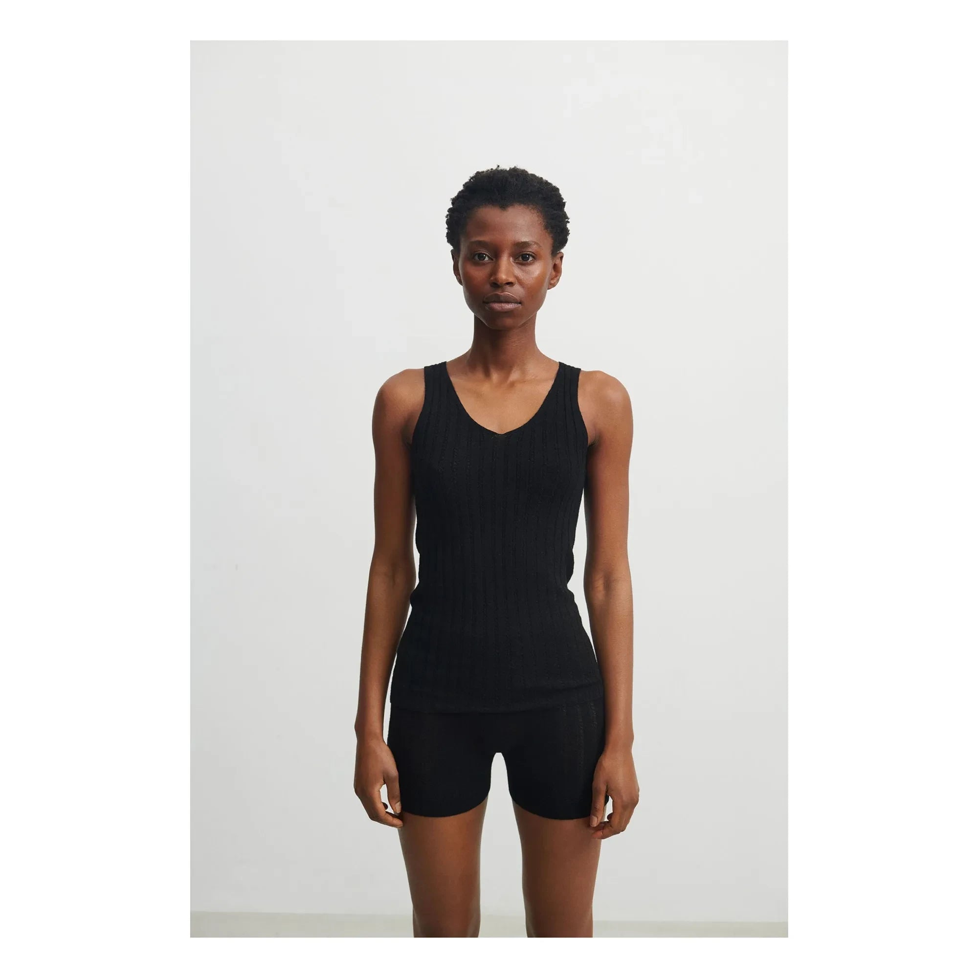 FUB - Merino Wool Tank Top - Women's Collection | Black