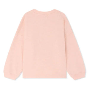 Bonpoint - Myla Fleur organik pamuk sweatshirt | Pembe