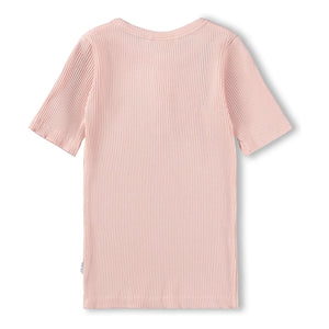 Molo - Rosey ribbed button-down tee | Light Pink