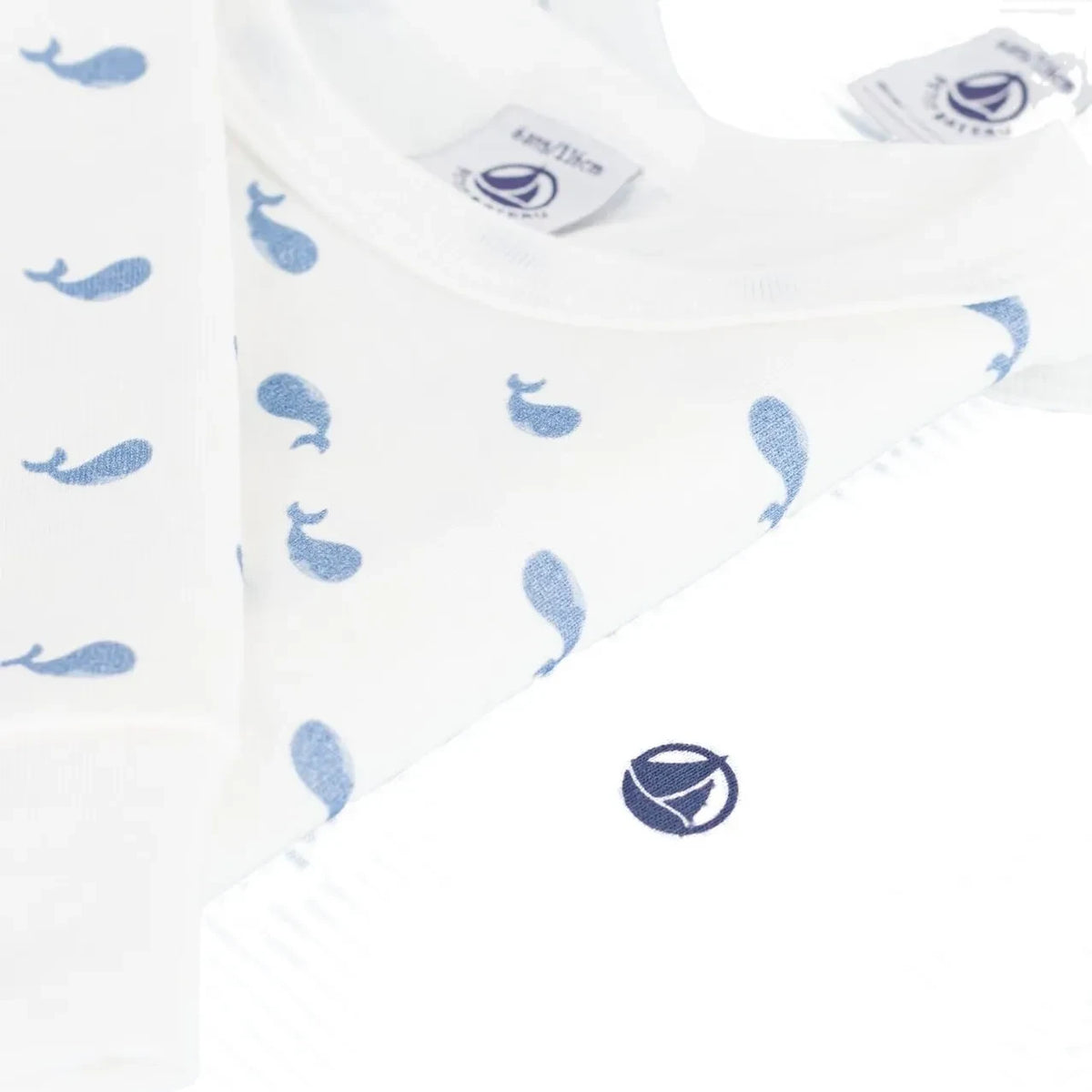 Petit Bateau - 2-piece Whale Pajama Set | Blue