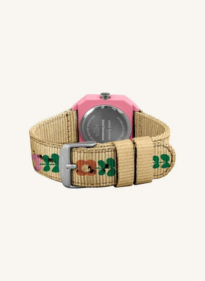 Mini Kyomo - Seventies Flowers Watch - Mini Kyomo x Taxi Brousse | Beige