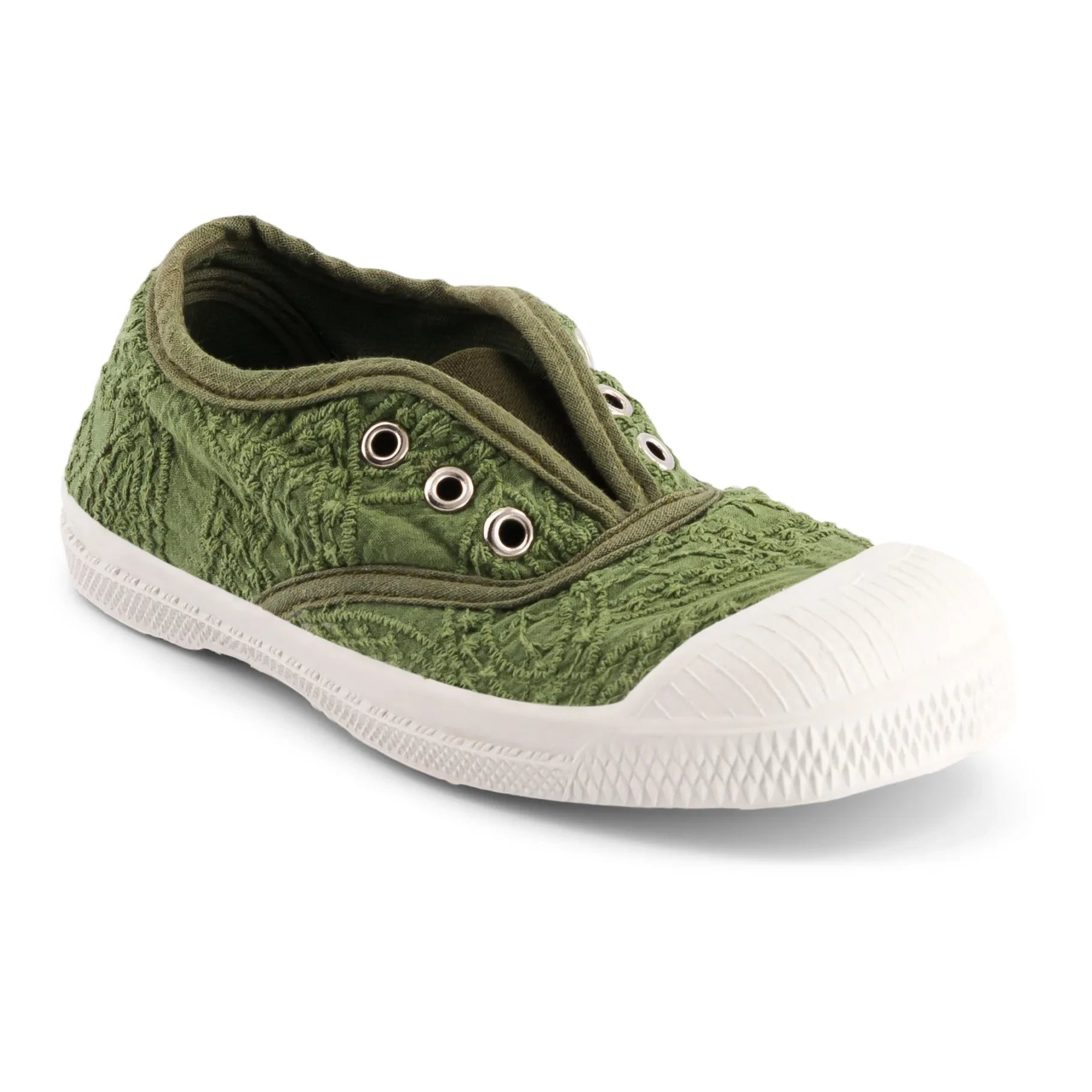 Bensimon - Tennis Elly Broderie Anglaise | Khaki