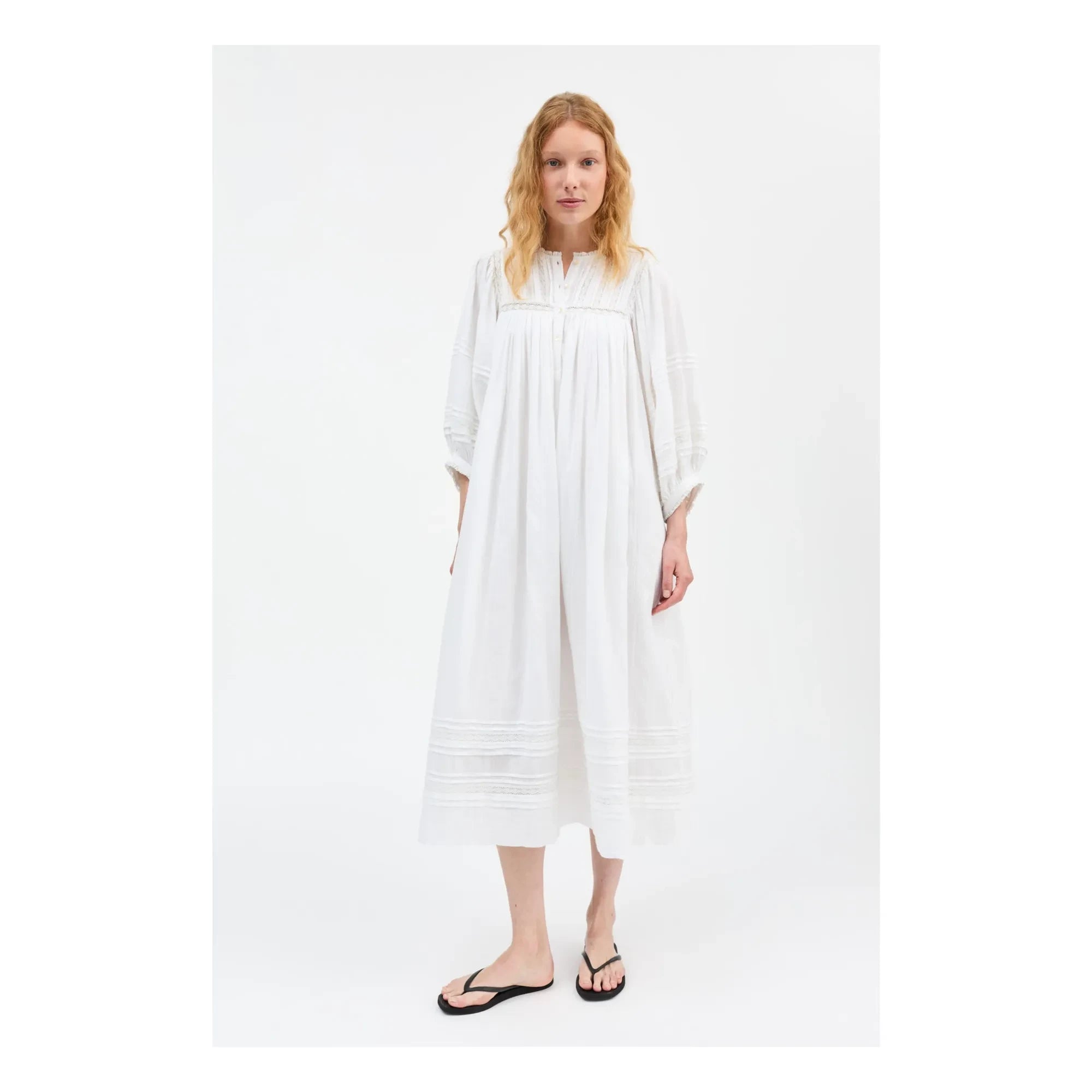 Skall Studio - Florentine Cotton Dress | White