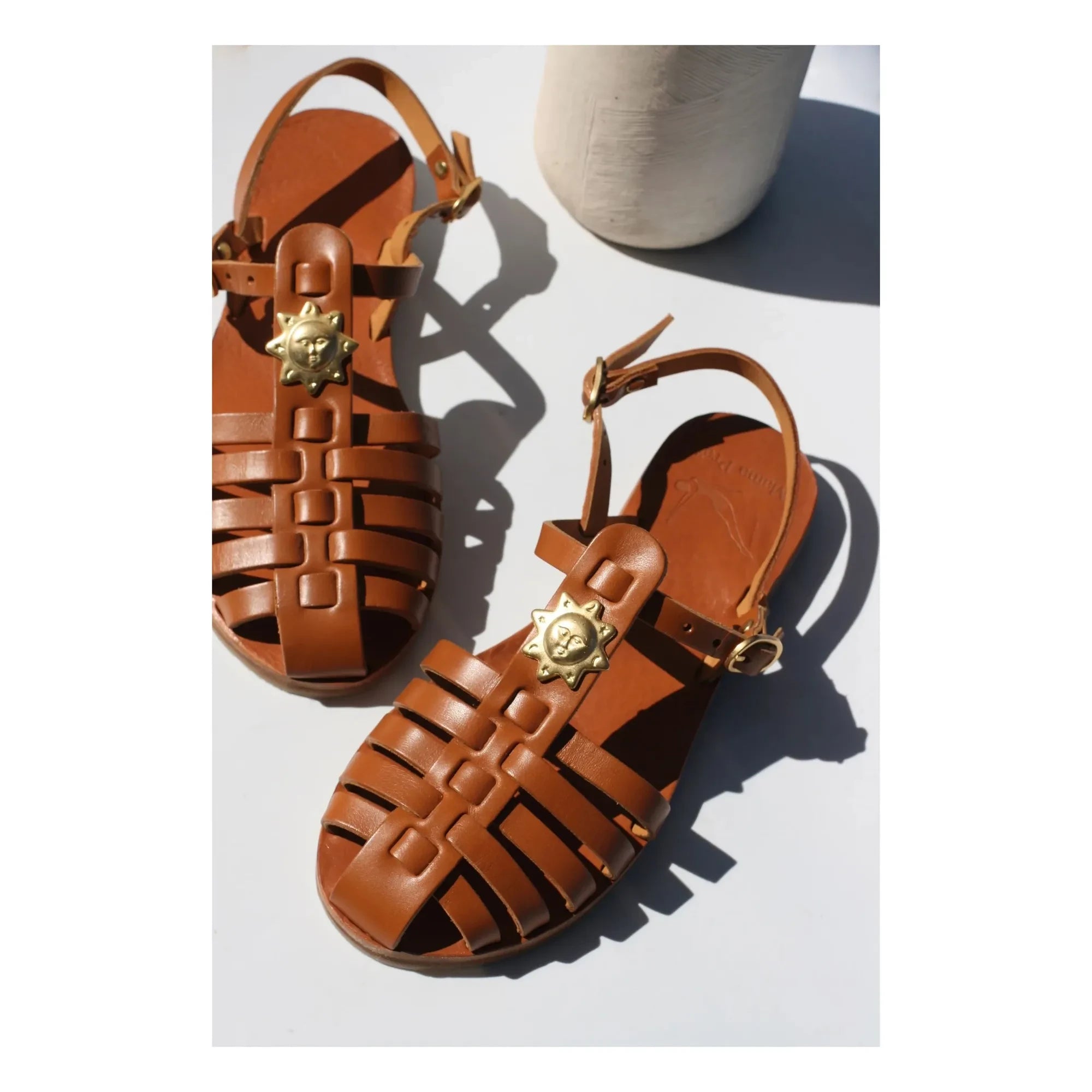 Mama Praïa - Fisherman Sun Sandals | Camel